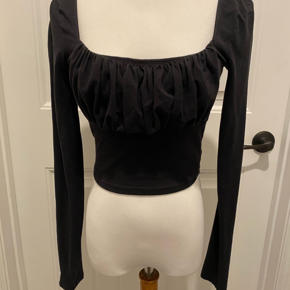 Black Long Sleeve Top